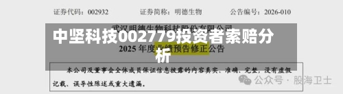 中坚科技002779投资者索赔分析-第3张图片