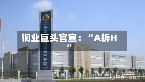 铜业巨头官宣：“A拆H”-第2张图片