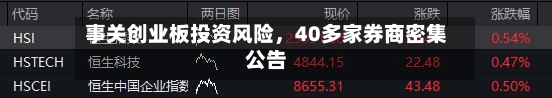 事关创业板投资风险	，40多家券商密集公告-第2张图片